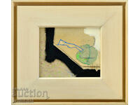 Milko Bozhkov - painting - "Green Meadow", 40 x 44 cm