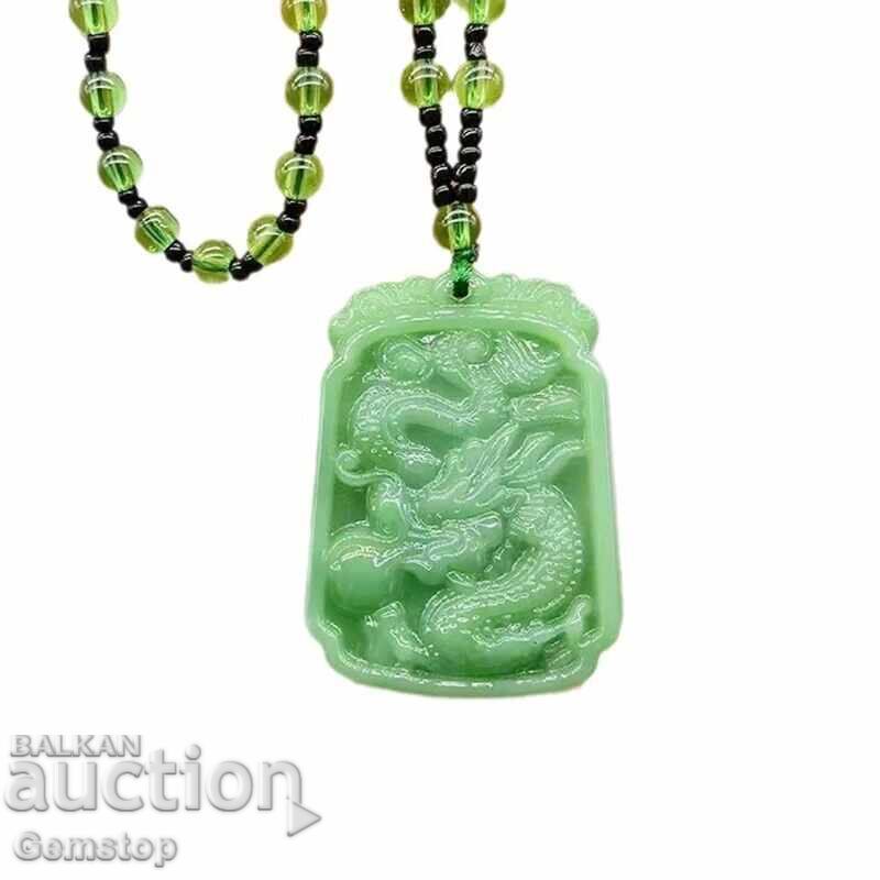 Delivery of BZTs! 145k-t Natural Pendant Amulet Jade Dragon from 1st!