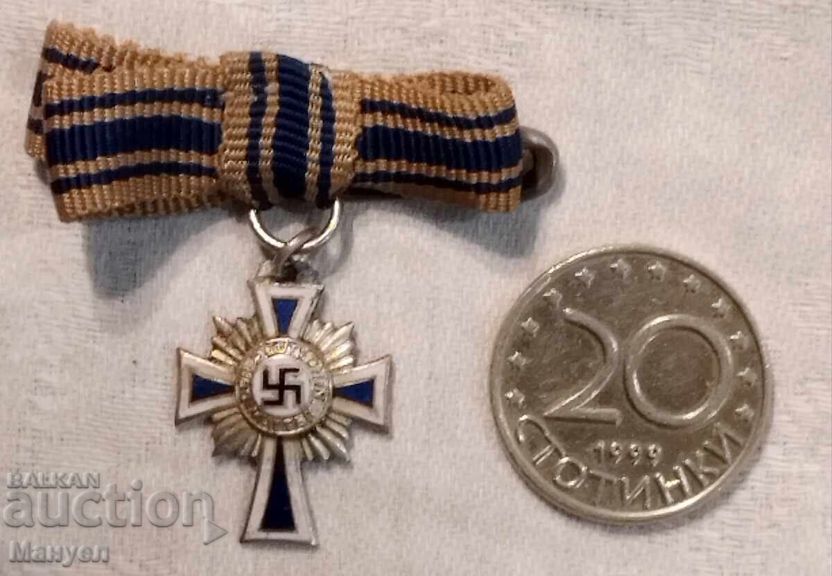 Mother's Cross II Class Third Reich, Germany, miniature with price 160.00 BGN | € 81.81 Mother's Cross II Class Third Reich, Germany, miniature with price 160.00 BGN | € 81.81