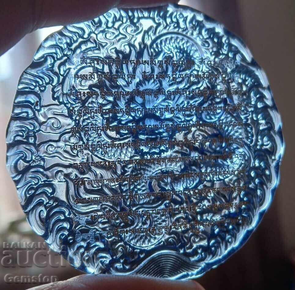 Auction  BZTs! 165 ct Natural Topaz Dragon Amulet from 1st!