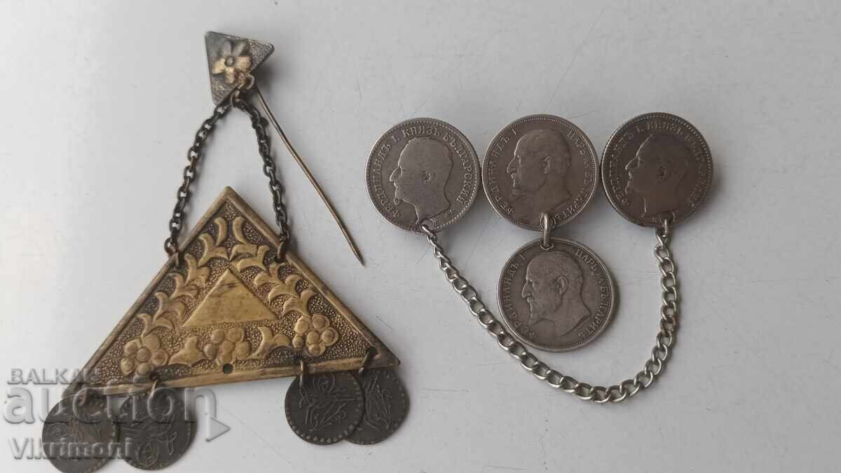 Revival-era jewelry, pin, headpiece, brooch - 7