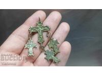 Bijuterie bronz Renaștere, cruce, Maica Domnului, Iisus