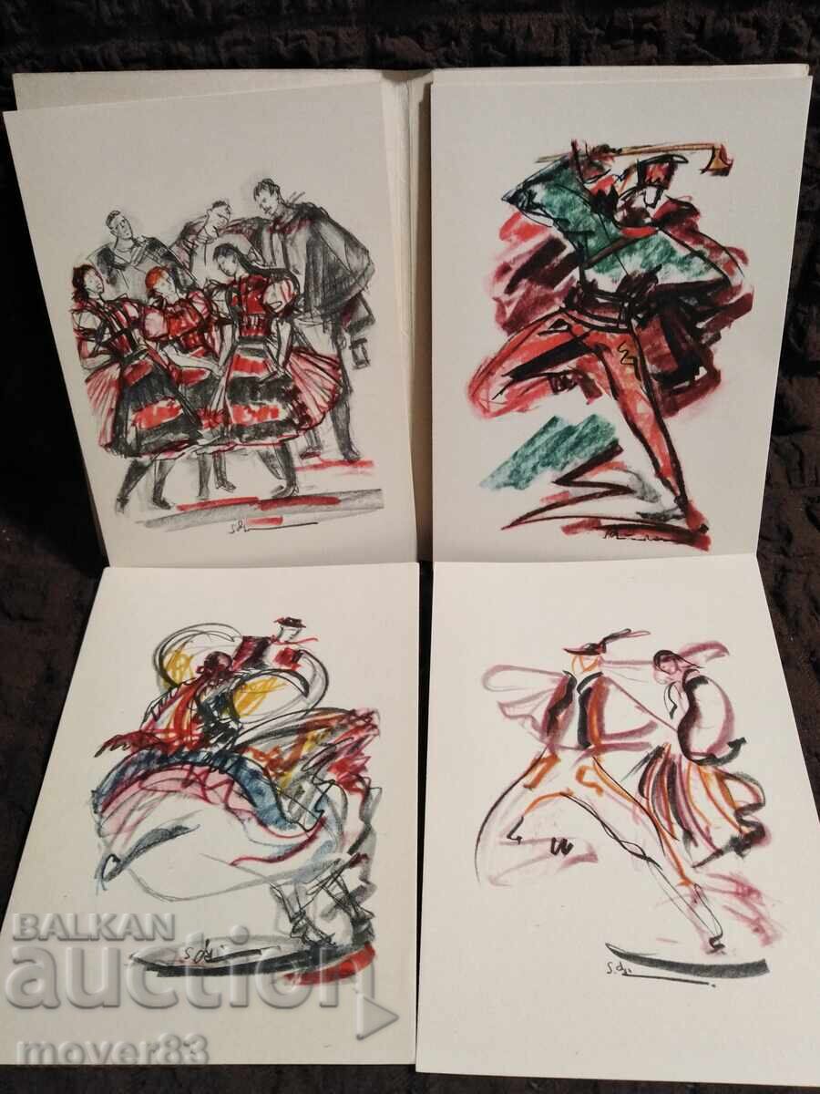 Ταχυδρομικές κάρτες. Τσεχοσλοβακία/Σλοβακία. Τέχνη - 5 Ταχυδρομικές κάρτες. Τσεχοσλοβακία/Σλοβακία. Τέχνη - 5