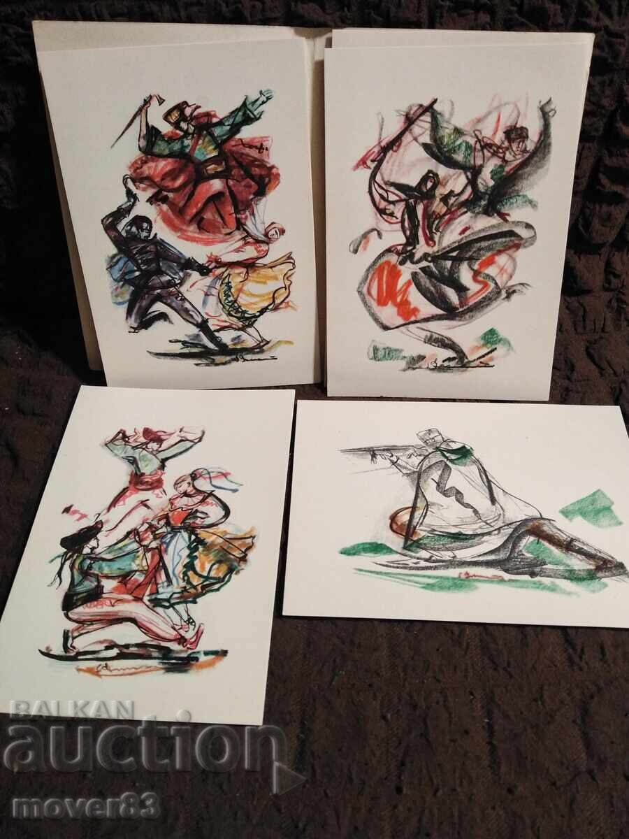 Ταχυδρομικές κάρτες. Τσεχοσλοβακία/Σλοβακία. Τέχνη - 6 Ταχυδρομικές κάρτες. Τσεχοσλοβακία/Σλοβακία. Τέχνη - 6