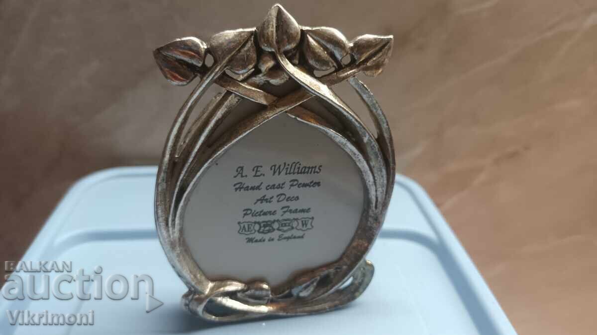 Silver-plated floral photo frame, England, in box - 5 Silver-plated floral photo frame, England, in box - 5