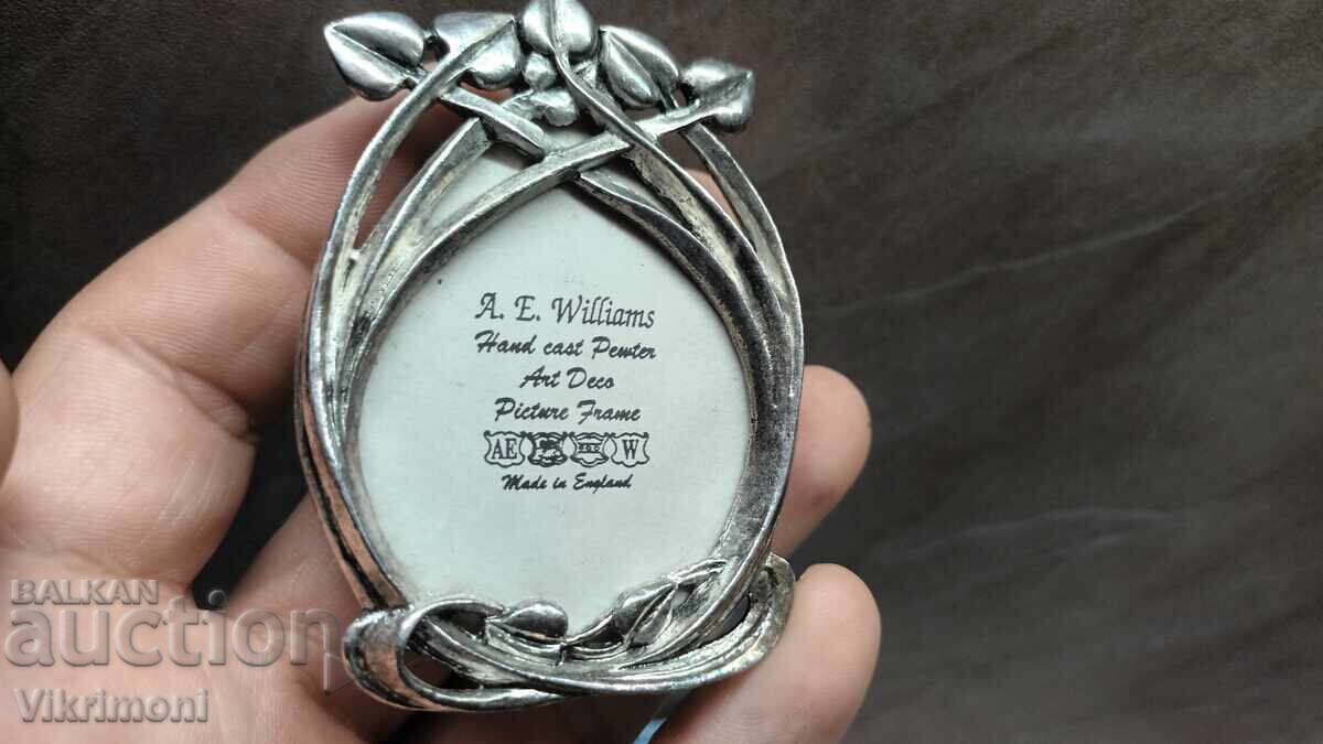 Silver-plated floral photo frame, England, in box - 6 Silver-plated floral photo frame, England, in box - 6