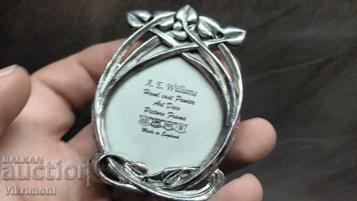 Silver-plated floral photo frame, England, in box - 7 Silver-plated floral photo frame, England, in box - 7