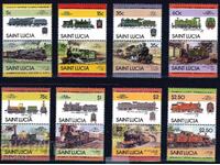 Saint Lucia 1985 - Locomotives /Leaders of the World/ 3 MNH