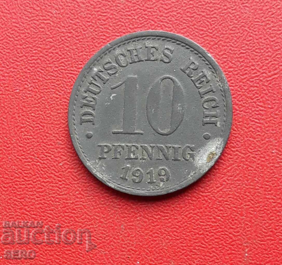 Γερμανία - 10 πφένιχ 1919
