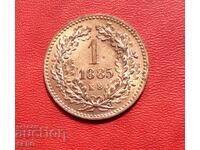 Austria-Hungary - 1 Kreuzer 1885 KB - Very Fine Condition