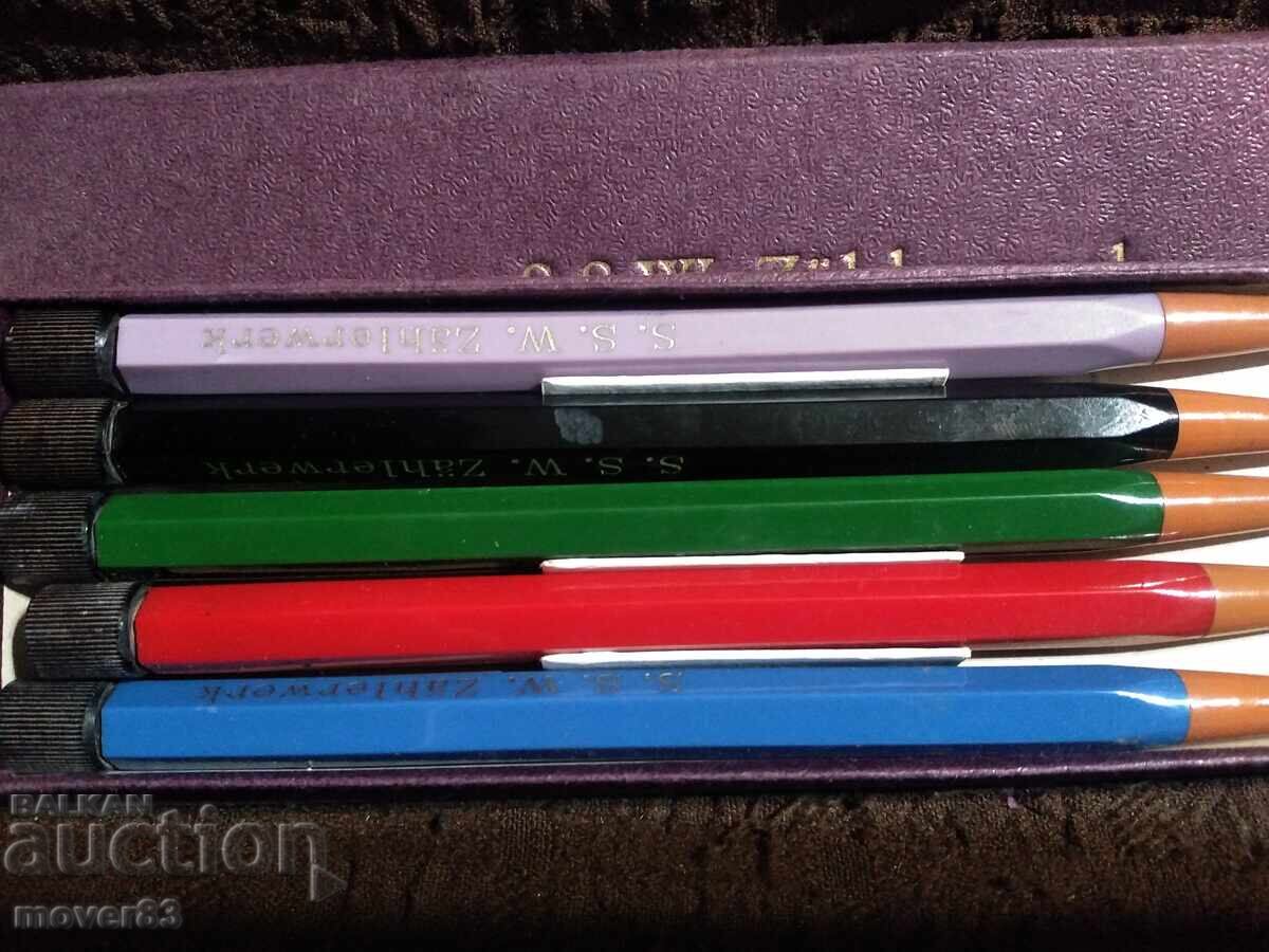 Old Colored Pencils "S. S. W. Zahlerwerk" with price 24.00 BGN | € 12.27 Old Colored Pencils "S. S. W. Zahlerwerk" with price 24.00 BGN | € 12.27