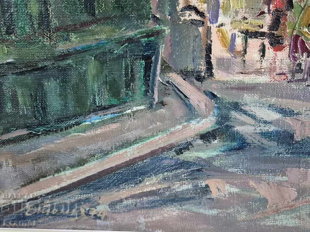 Licitație Evgeni Tomov /1934-2006/ Piata femeilor Sofia 1974 ulei