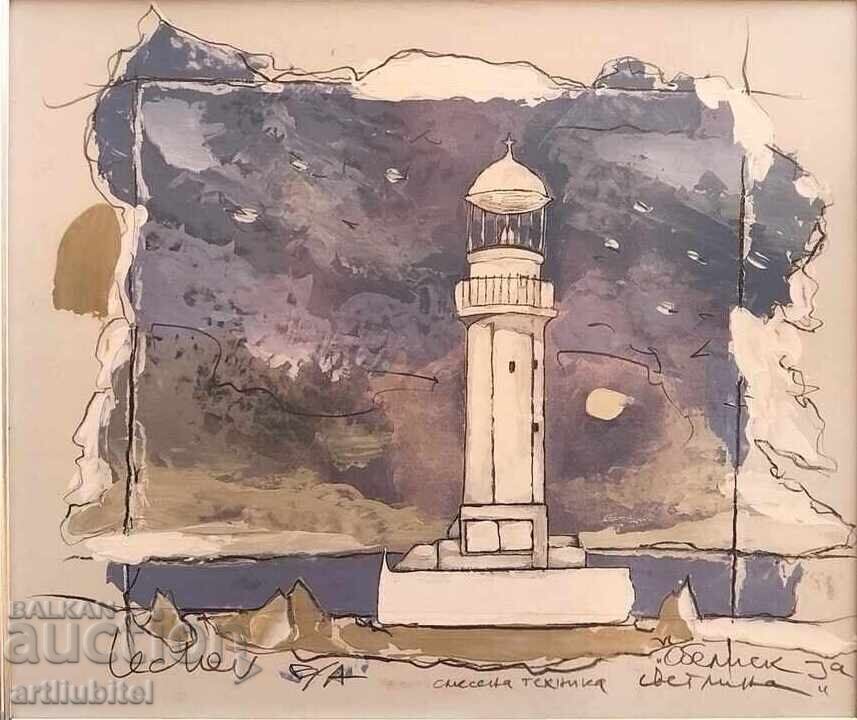 Georgi Lechev (1949-2025) painting - 42 x 47 cm. + gift! with price 1850.00 BGN | € 945.89