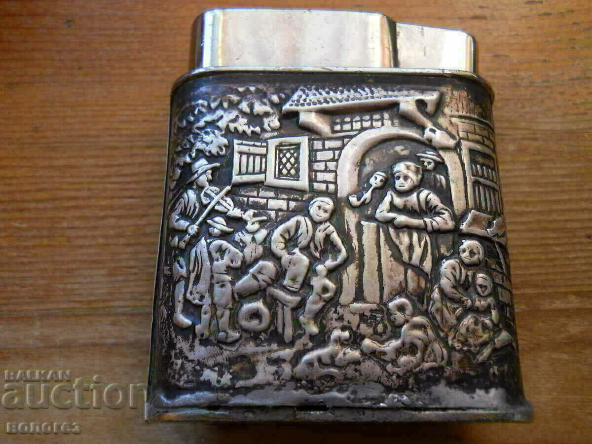 Antique petrol lighter with silver fittings - Holland with price 120.00 BGN | € 61.36