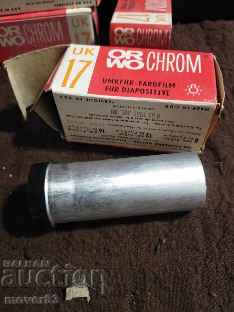 Auction Photo films color "ORWO CHROM" 80s Auction Photo films color "ORWO CHROM" 80s