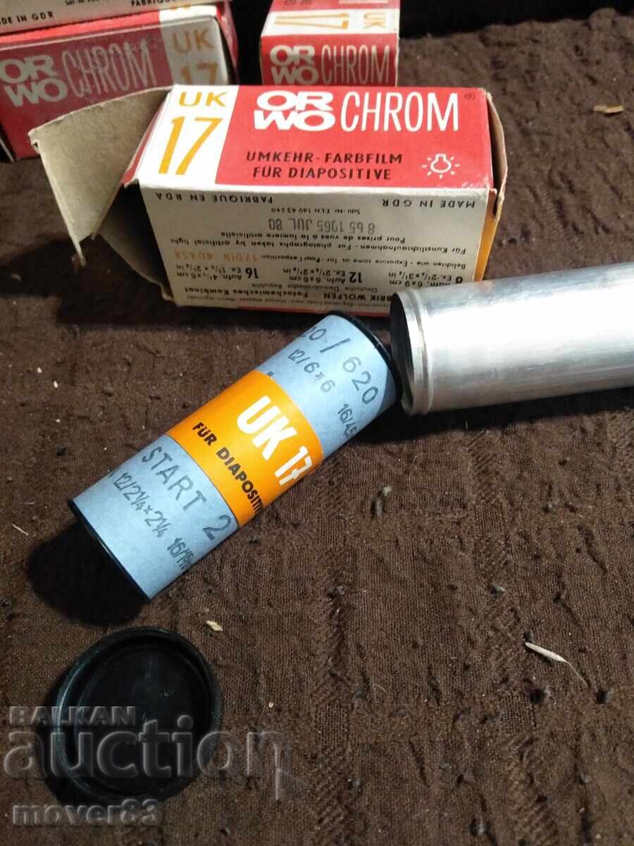 Delivery of Photo films color "ORWO CHROM" 80s Delivery of Photo films color "ORWO CHROM" 80s