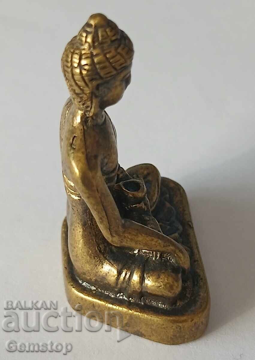 Auction  BZTs! 32 grams stylized bronze Buddha figure from 1 st!