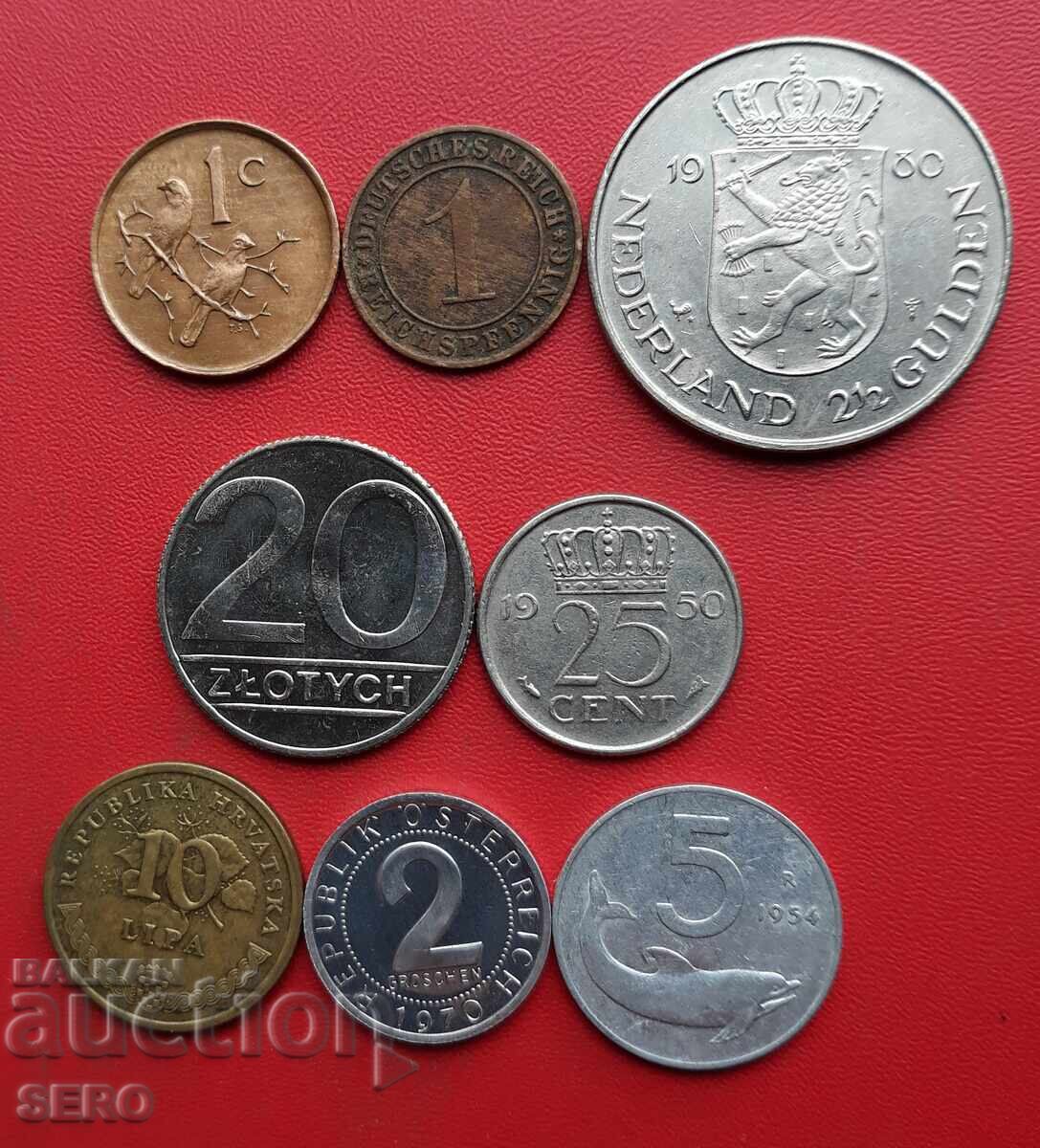 Смесен лот от 8 монети