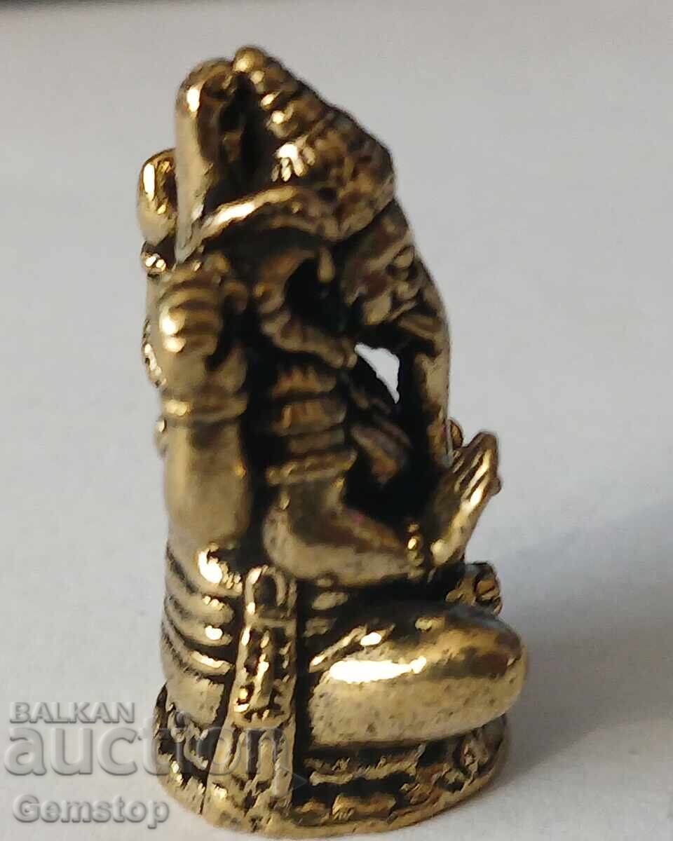 Auction  BZTs! 18 grams stylized bronze Ganesha figure from 1 st!