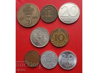 Lot mixt de 8 monede