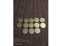 20 Leva coins 1997. 13 pieces