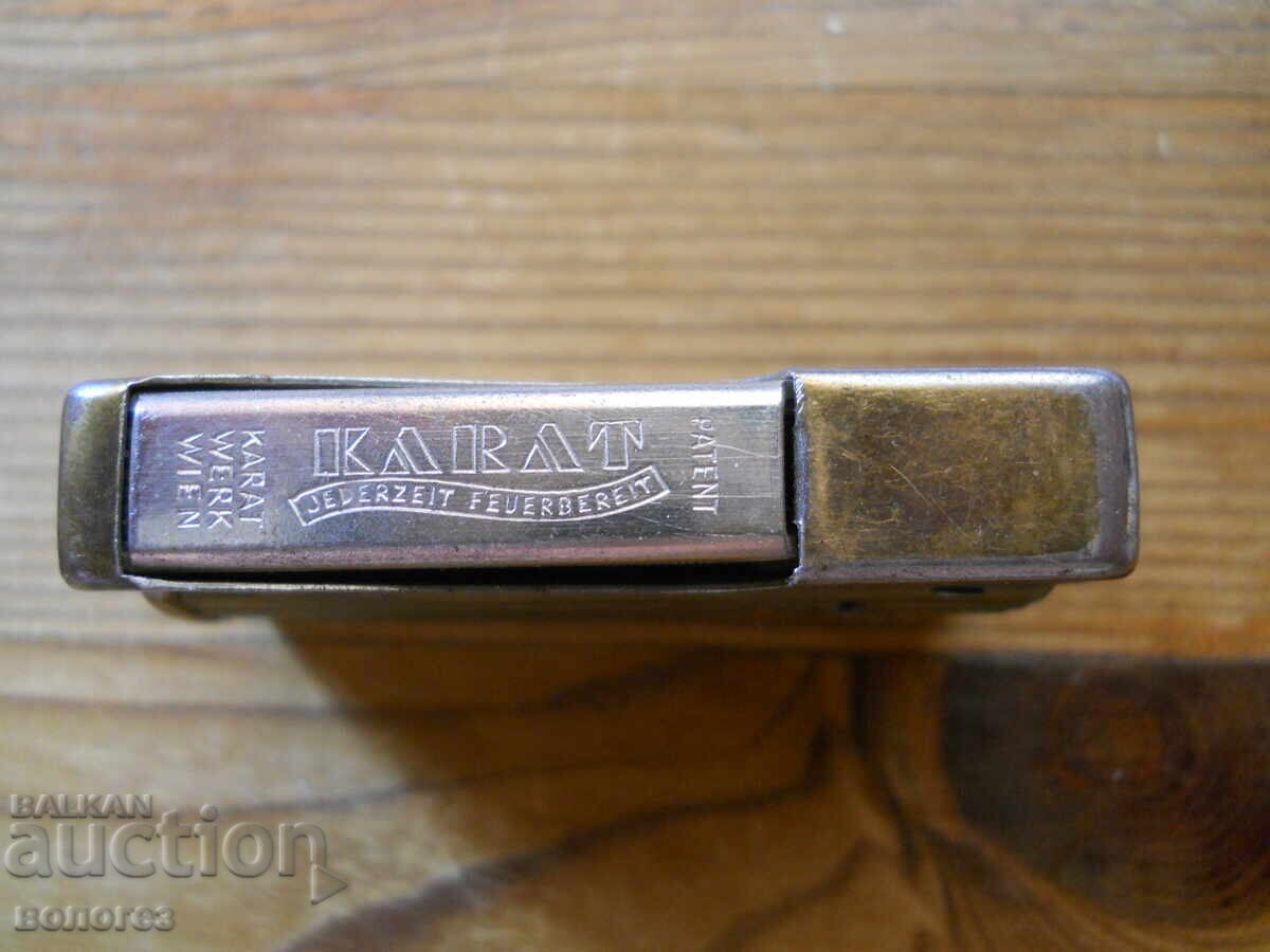 Auction  Antique Petrol Lighter "Karat" Austria