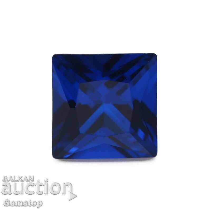 BZC! 3.90 ct Diffusion Sapphire Princess Cut from 1st!