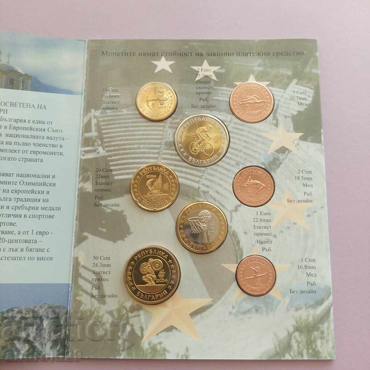 Trial Euro set Bulgaria 2004/ Coin/ UNC/ BZC with price 28.00 BGN | € 14.32 Trial Euro set Bulgaria 2004/ Coin/ UNC/ BZC with price 28.00 BGN | € 14.32