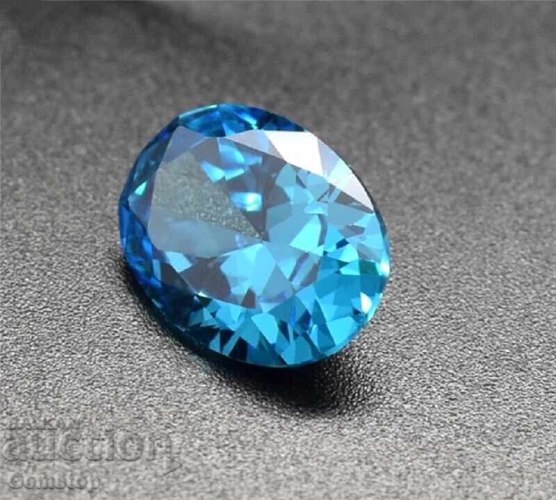 ΒΖΤ! 3.95 ct διασπορά ζαφείρι οβάλ από 1st! - 5