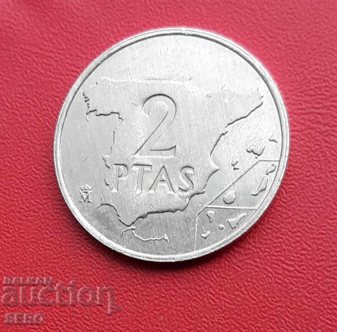 Spain-2 pesetas 1984