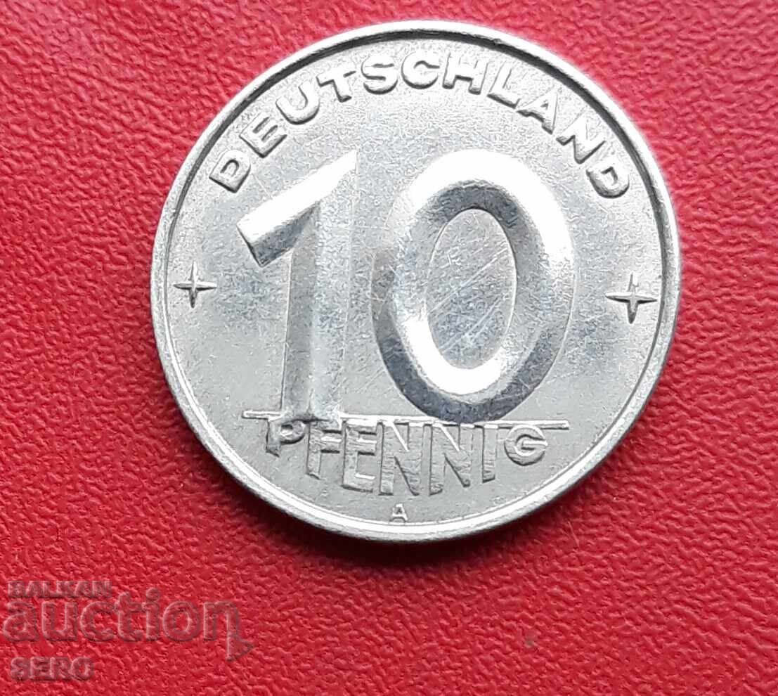 Германия-ГДР-10 пфенига 1953 А-Берлин