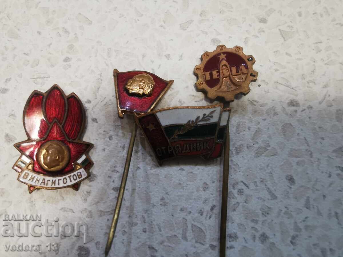 LOT INSIGNE-EMAILBRONZ