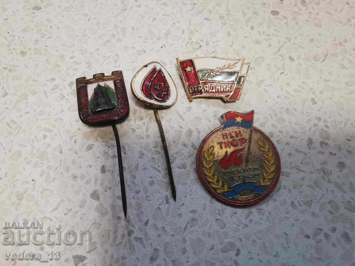 LOT INSIGNE-EMAILBRONZ