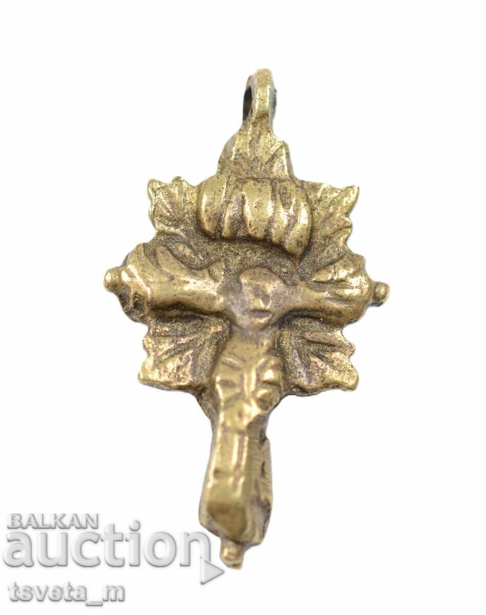 Χάλκινο σταυρόσχημο φυλαχτό Βασίλειο Βουλγαρίας Χάλκινο σταυρόσχημο φυλαχτό Βασίλειο Βουλγαρίας