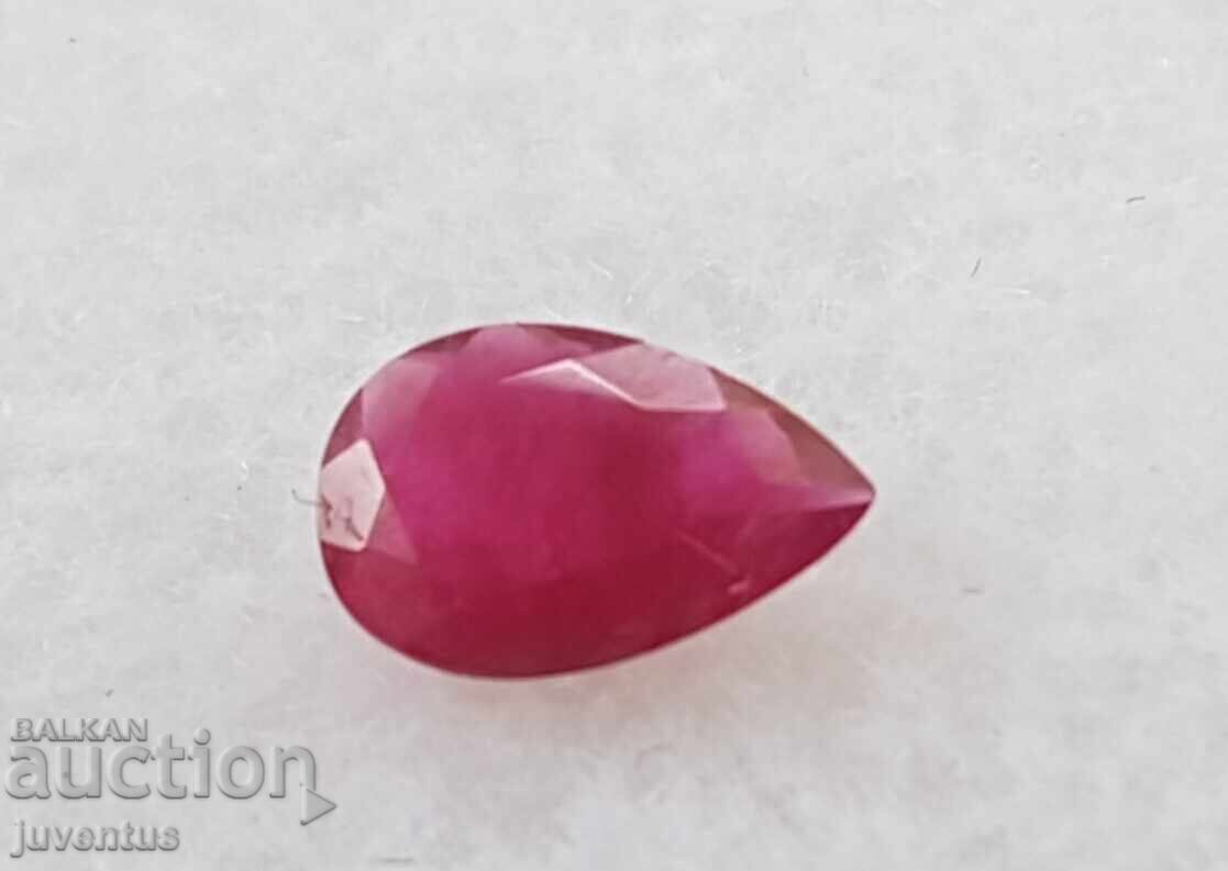 BIXBITE (RED BERYL) - PL. WA, UTAH, USA 6x4 mm