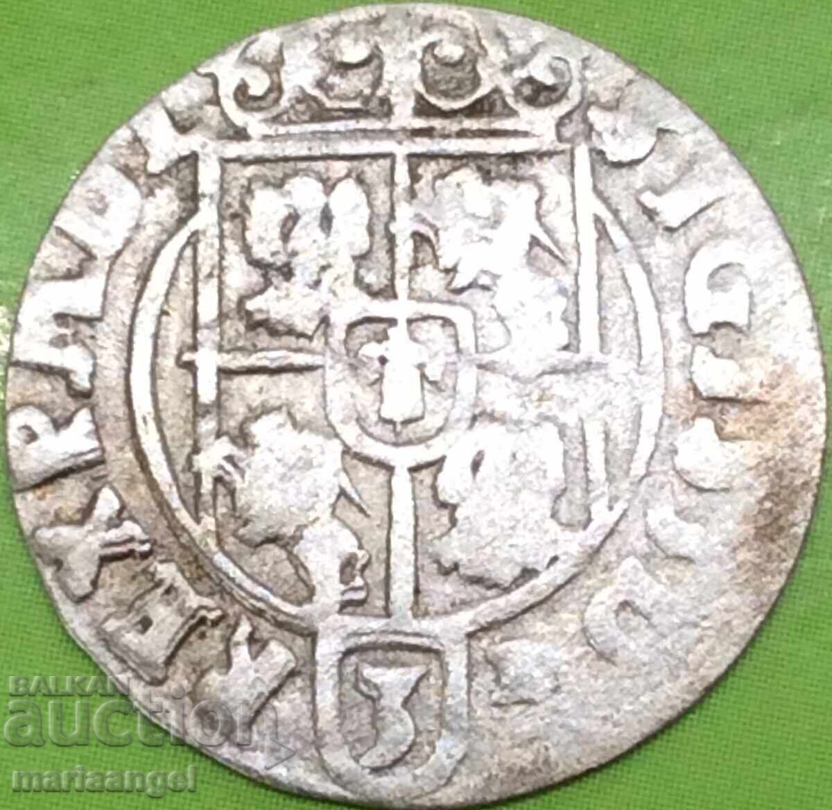 Poland Lithuania 3 Polker Poltorak 1/24 Thaler Sigismund Vase silver - 6