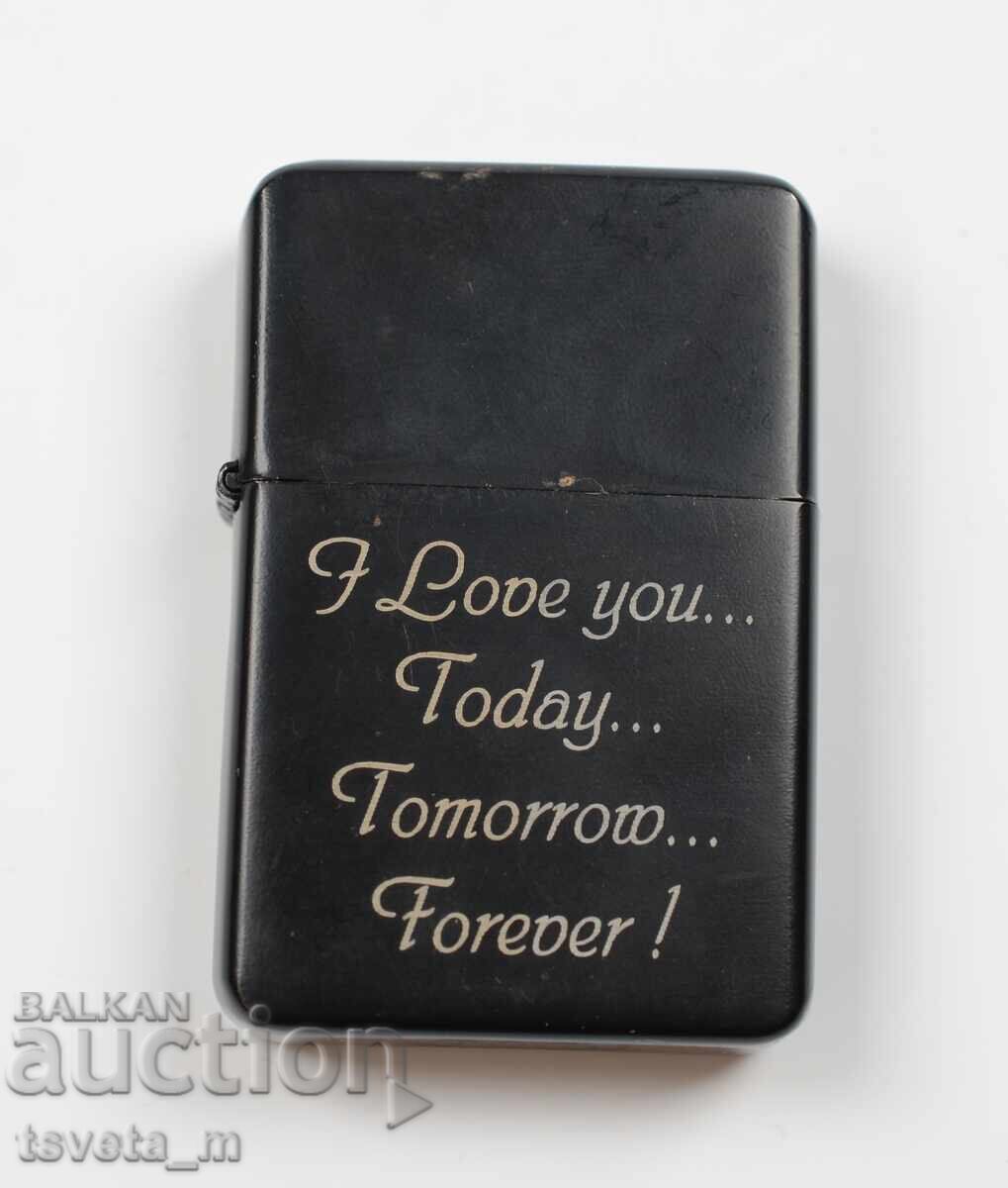 Metal ZIPPO type gasoline lighter