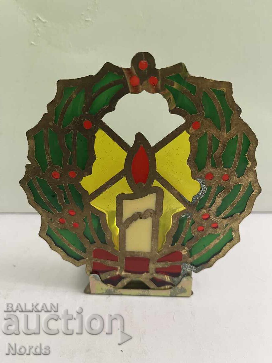 Metal Christmas candle holder with price 6.40 BGN | € 3.27 Metal Christmas candle holder with price 6.40 BGN | € 3.27