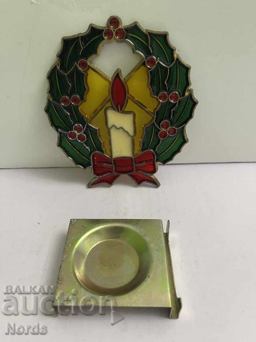 Auction Metal Christmas candle holder Auction Metal Christmas candle holder