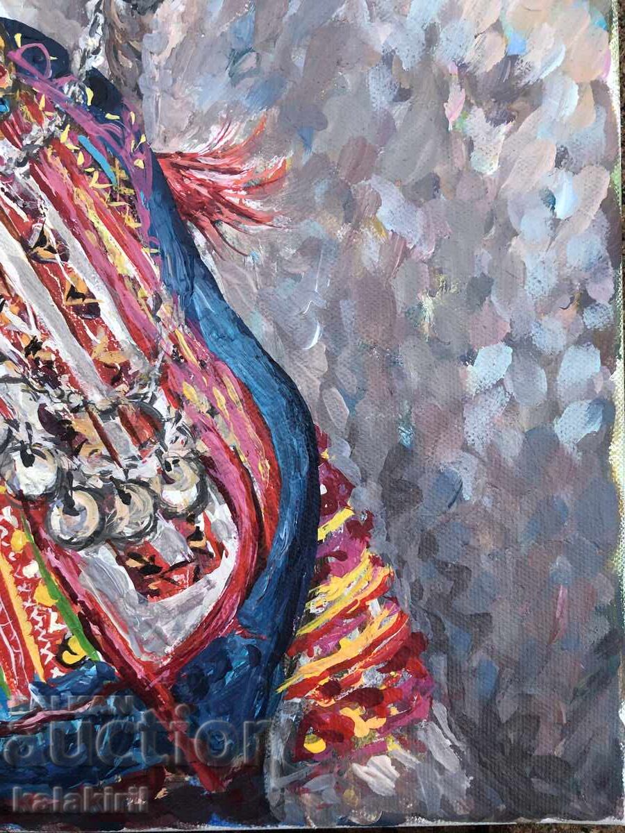 Bulgăroaică cu garoafe și bănuți - 5