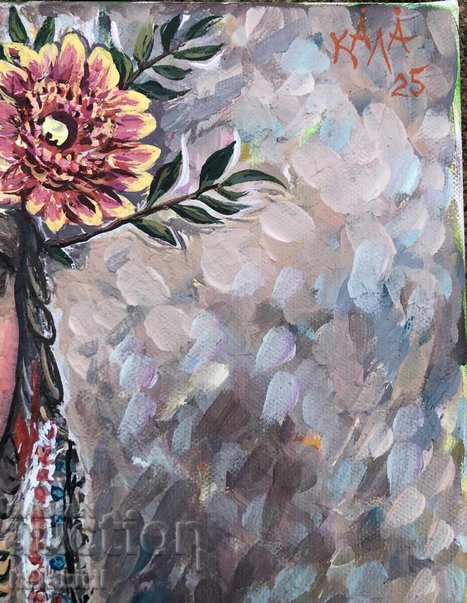 Bulgăroaică cu garoafe și bănuți - 6