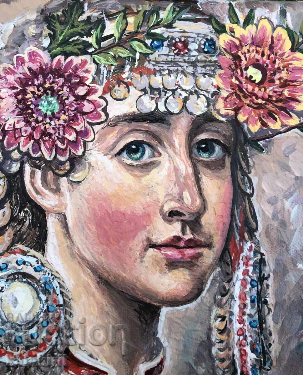 Bulgăroaică cu garoafe și bănuți - 7