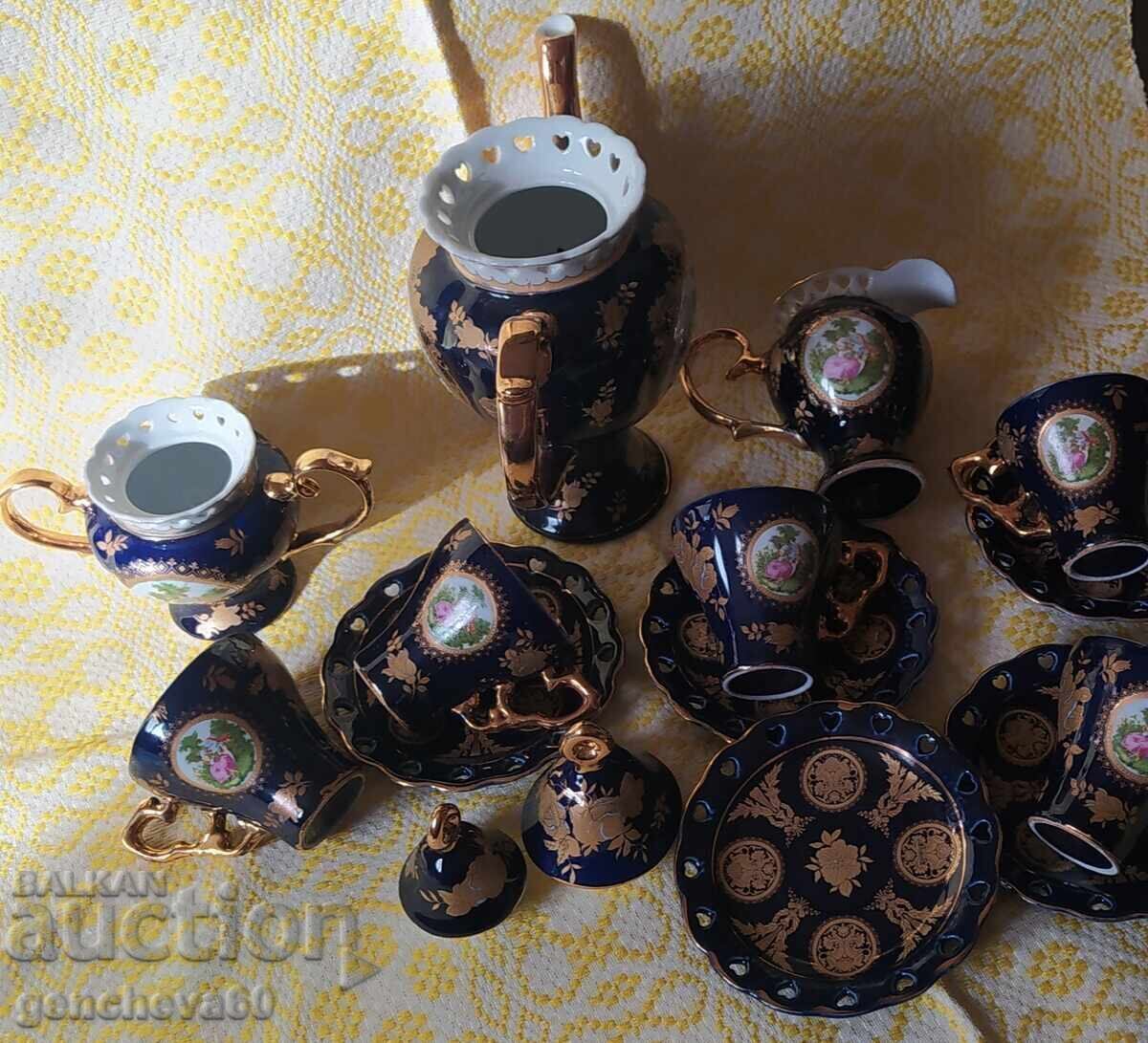 Splendid serviciu de ceai din cobalt „Romeo și Julieta”, 17 piese - 6