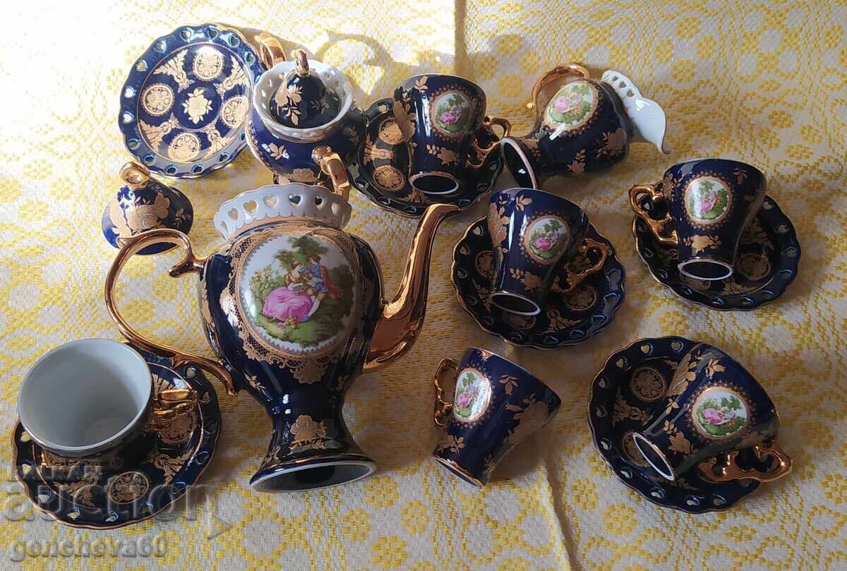 Υπέροχο σερβίτσιο τσαγιού κοβαλτίου "Ρωμαίος και Ιουλιέτα" - 7