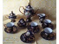 Minunat set de ceai din cobalt „Romeo și Julieta”