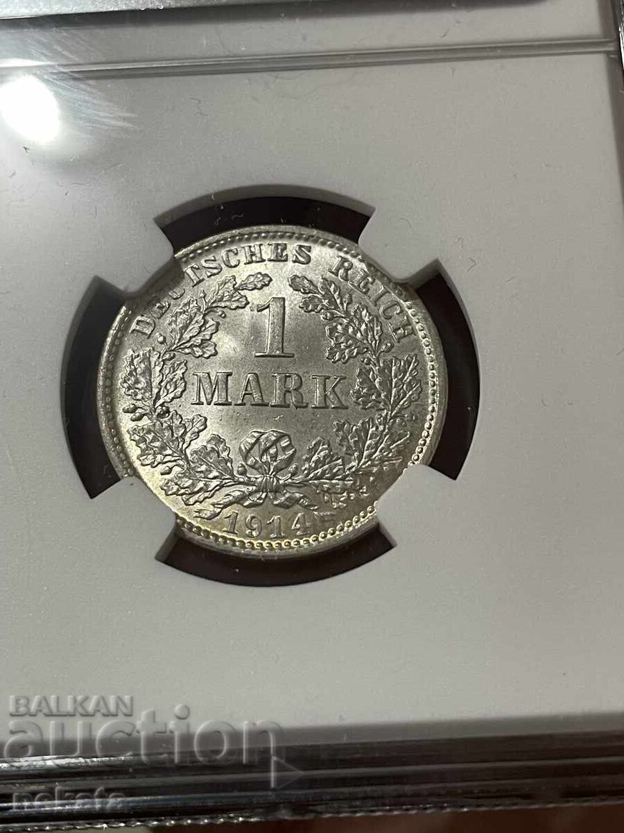 Germania 1 marcă, 1914, MS65 NGC - 6 Germania 1 marcă, 1914, MS65 NGC - 6