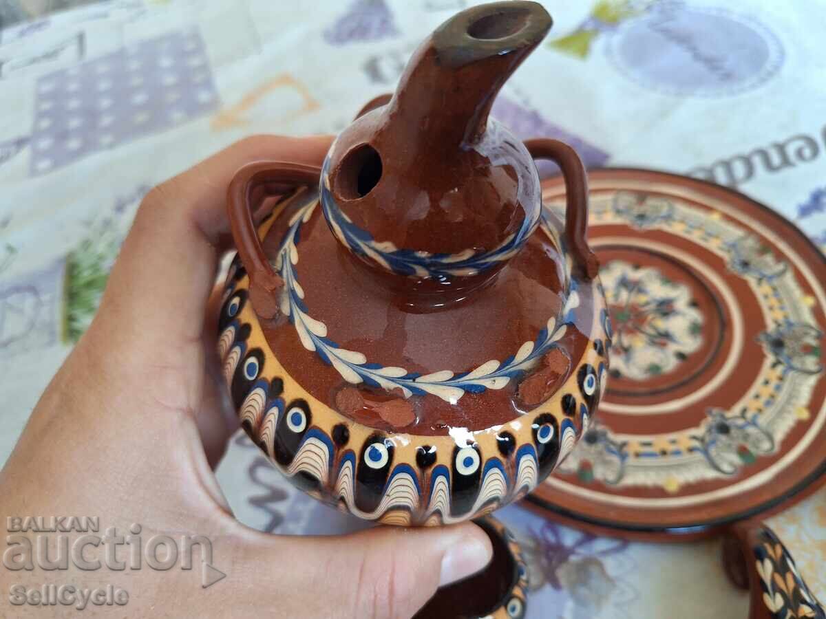 Licitație ✅CERAMICĂ TROIANĂ - STOAMNĂ CU CEȘTI❗