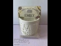 Πορσελάνινο κηροπήγιο με όνομα