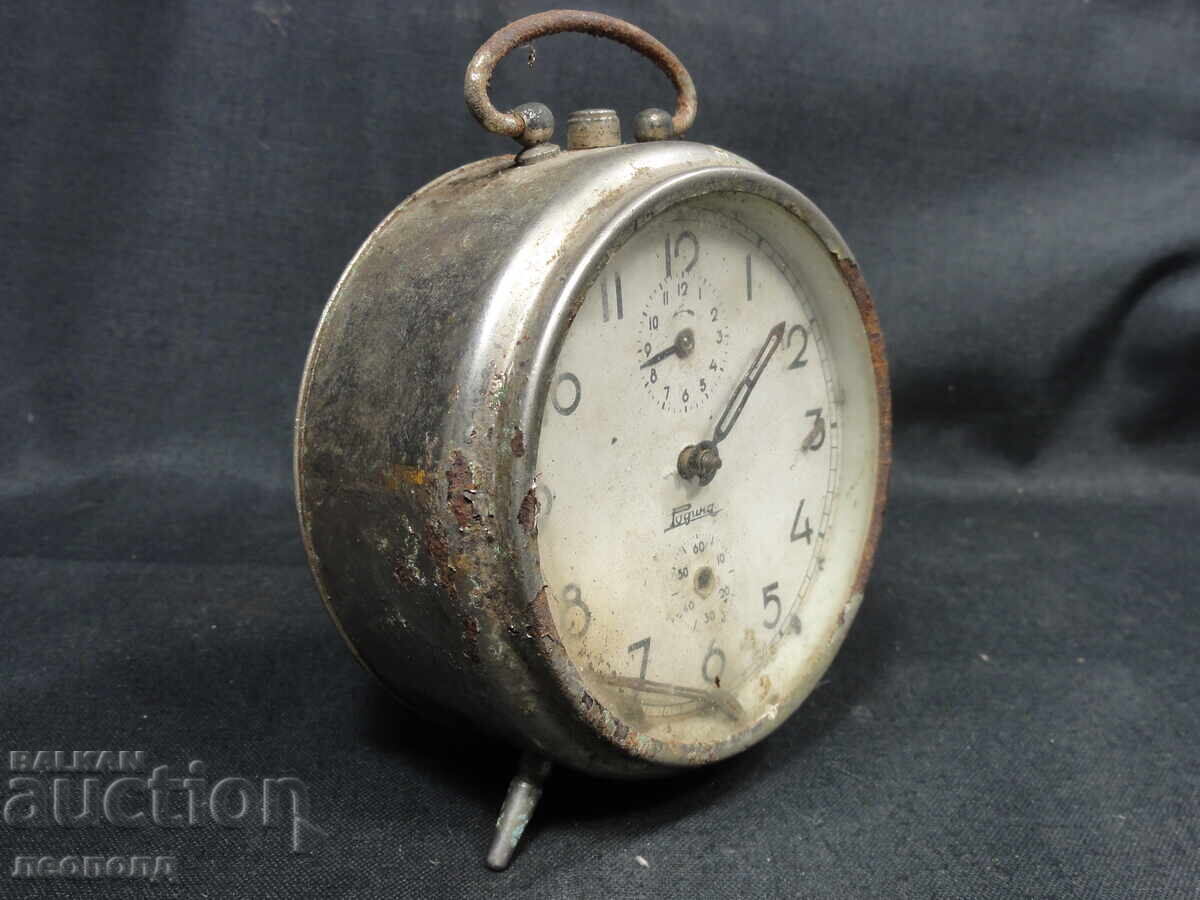 BZT STAR RETRO SOCIALIST NRB MECHANICAL WATCH ALARM CLOCK RODINA with price 5.50 BGN | € 2.81