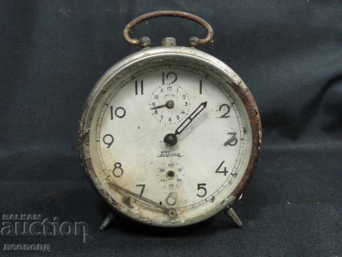 BZT STAR RETRO SOCIALIST NRB MECHANICAL WATCH ALARM CLOCK RODINA